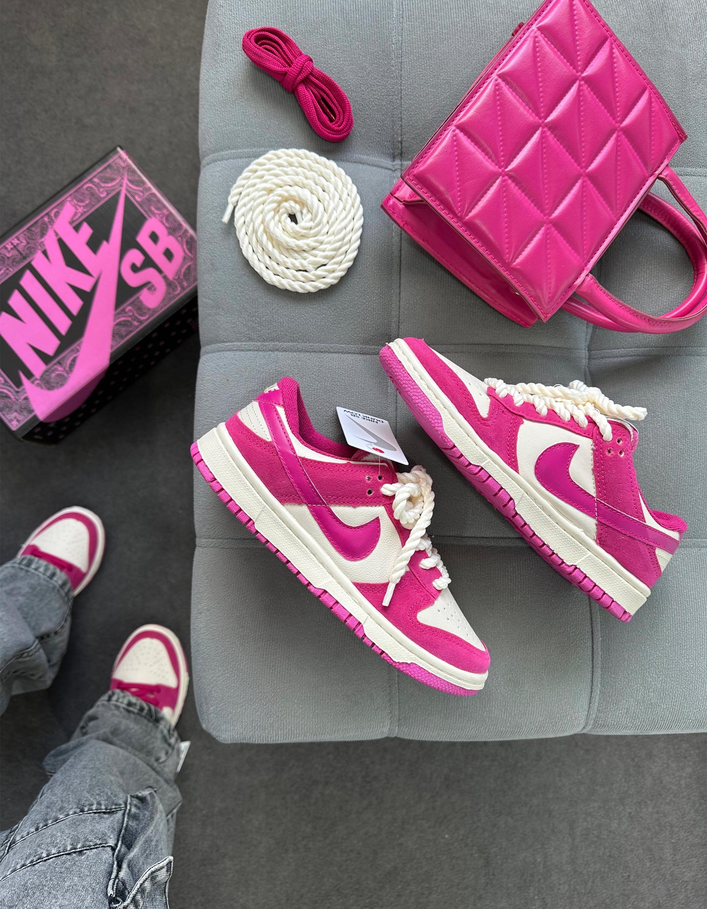 Dunk NACIONAL PREMIUM - Rosa Branco