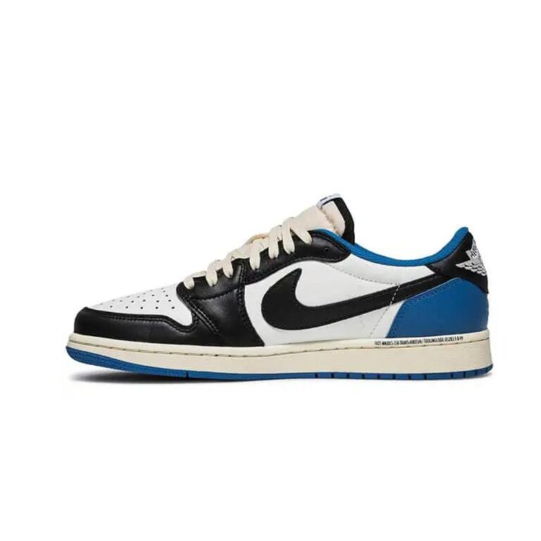 Jordan Travis Scott PREMIUM NACIONAL  -Azul Branco Preto