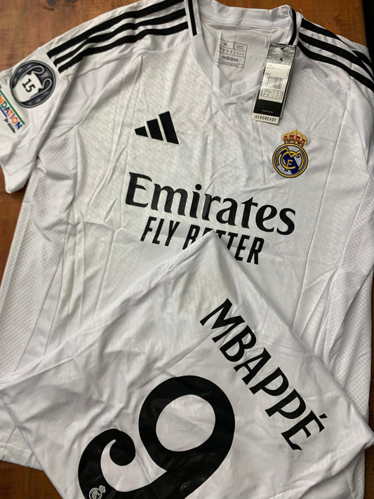 Camiseta de time Real Madrid (Nº9 Mbppé)