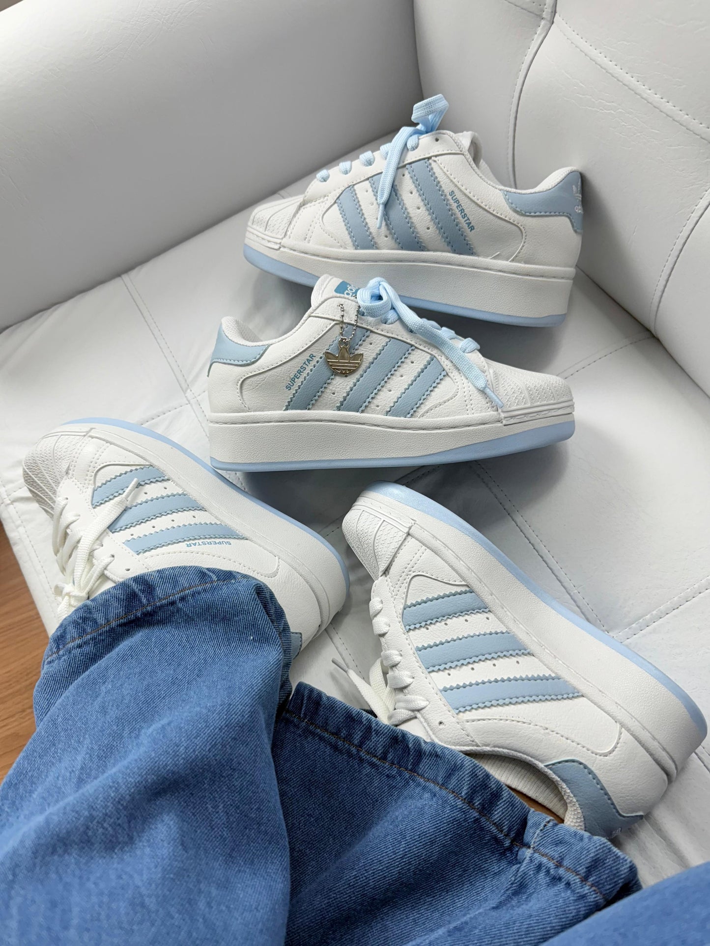 Super Star (plataforma) - Branco Azul