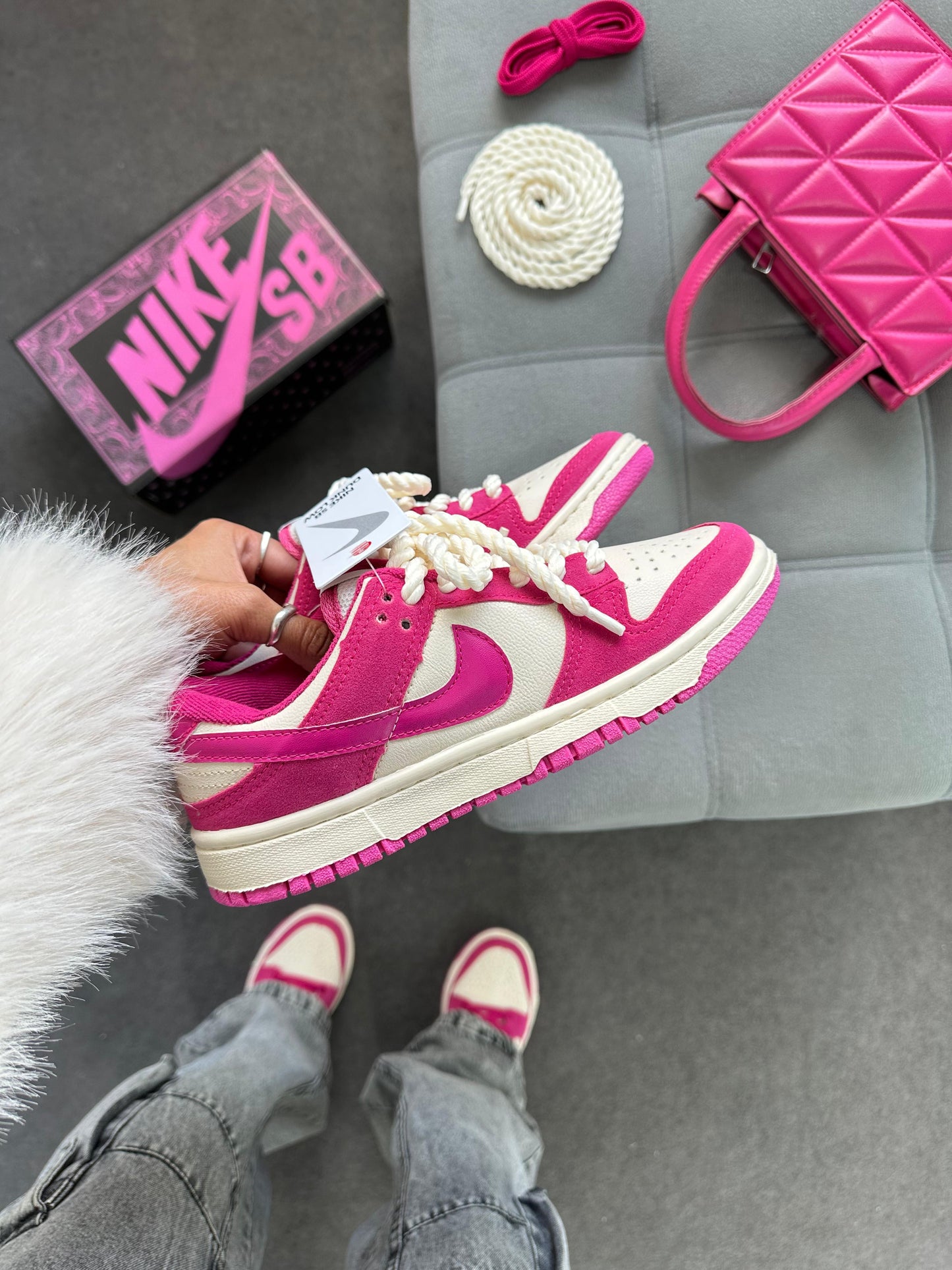 Dunk NACIONAL PREMIUM - Rosa Branco