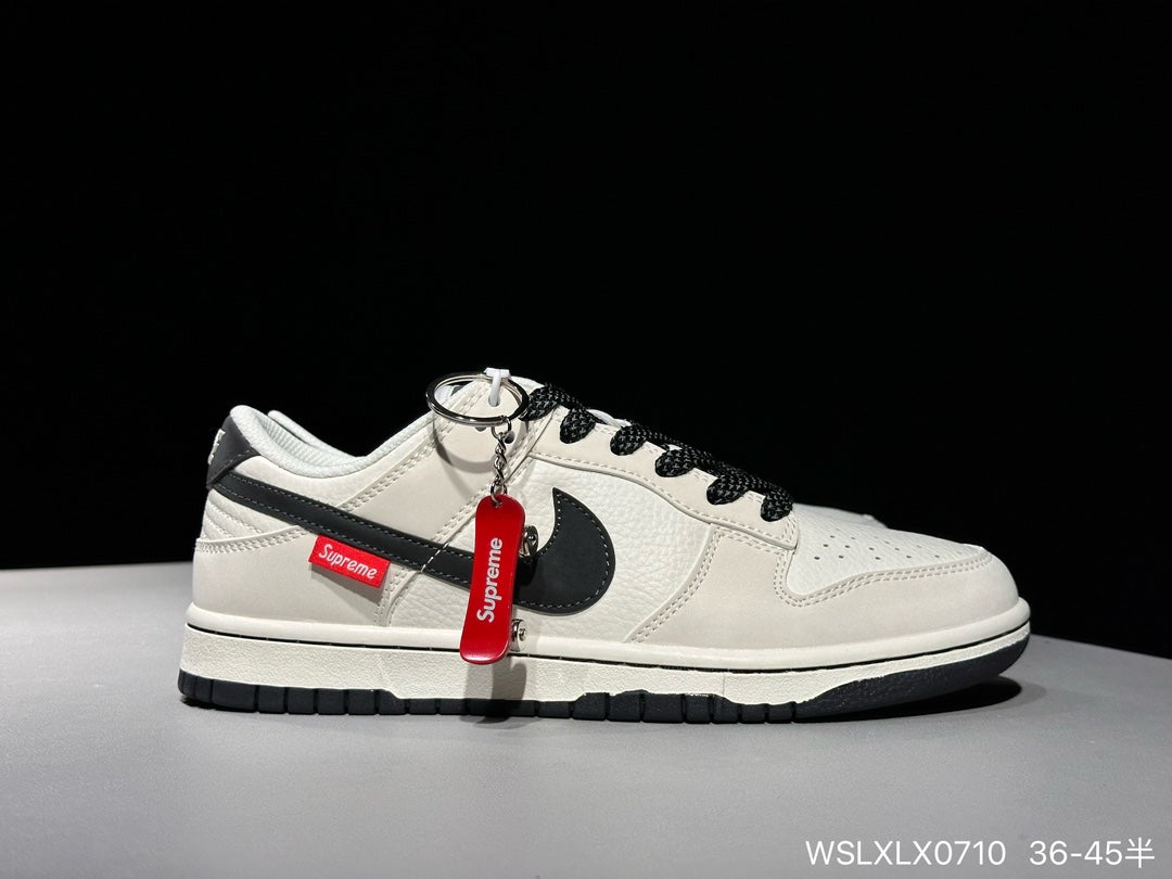 Edição ESPECIAL LANÇAMENTO Supreme x Nike SB Dunk Low Off White Black Red