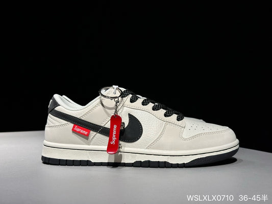 Edição ESPECIAL LANÇAMENTO Supreme x Nike SB Dunk Low Off White Black Red