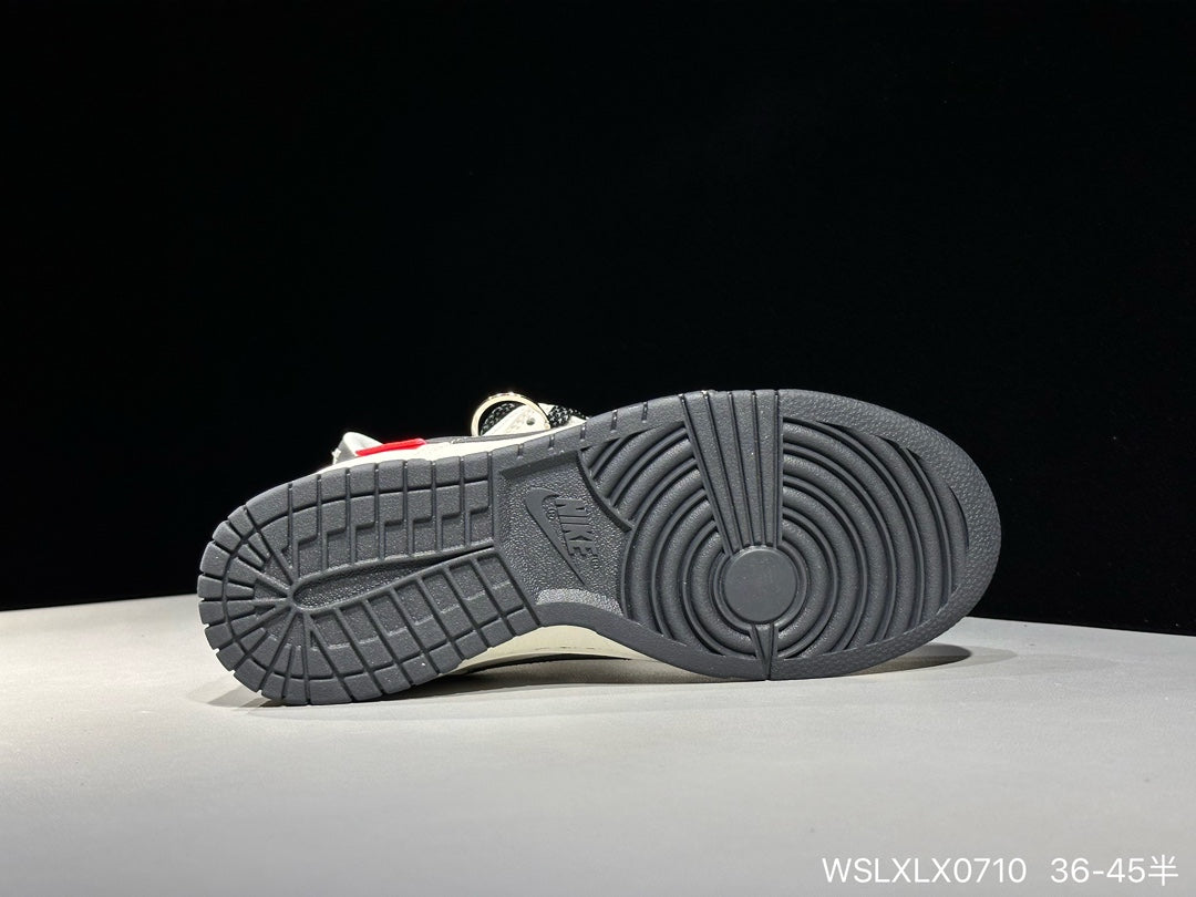 Edição ESPECIAL LANÇAMENTO Supreme x Nike SB Dunk Low Off White Black Red