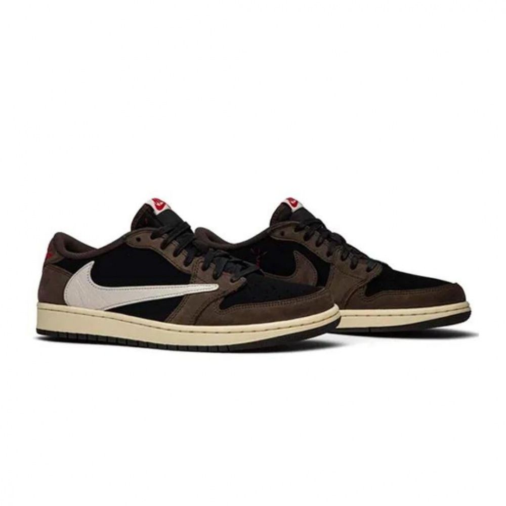 Jordan Travis Scott PREMIUM NACIONAL - Marrom Preto