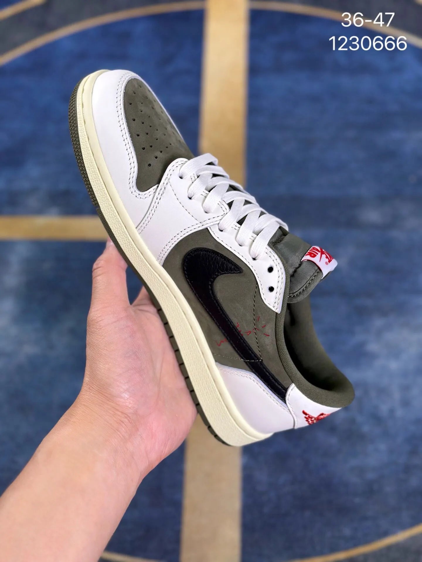 Edição ESPECIAL LANÇAMENTO Air Jordan 1 Low x Travis Scott "Medium Olive"