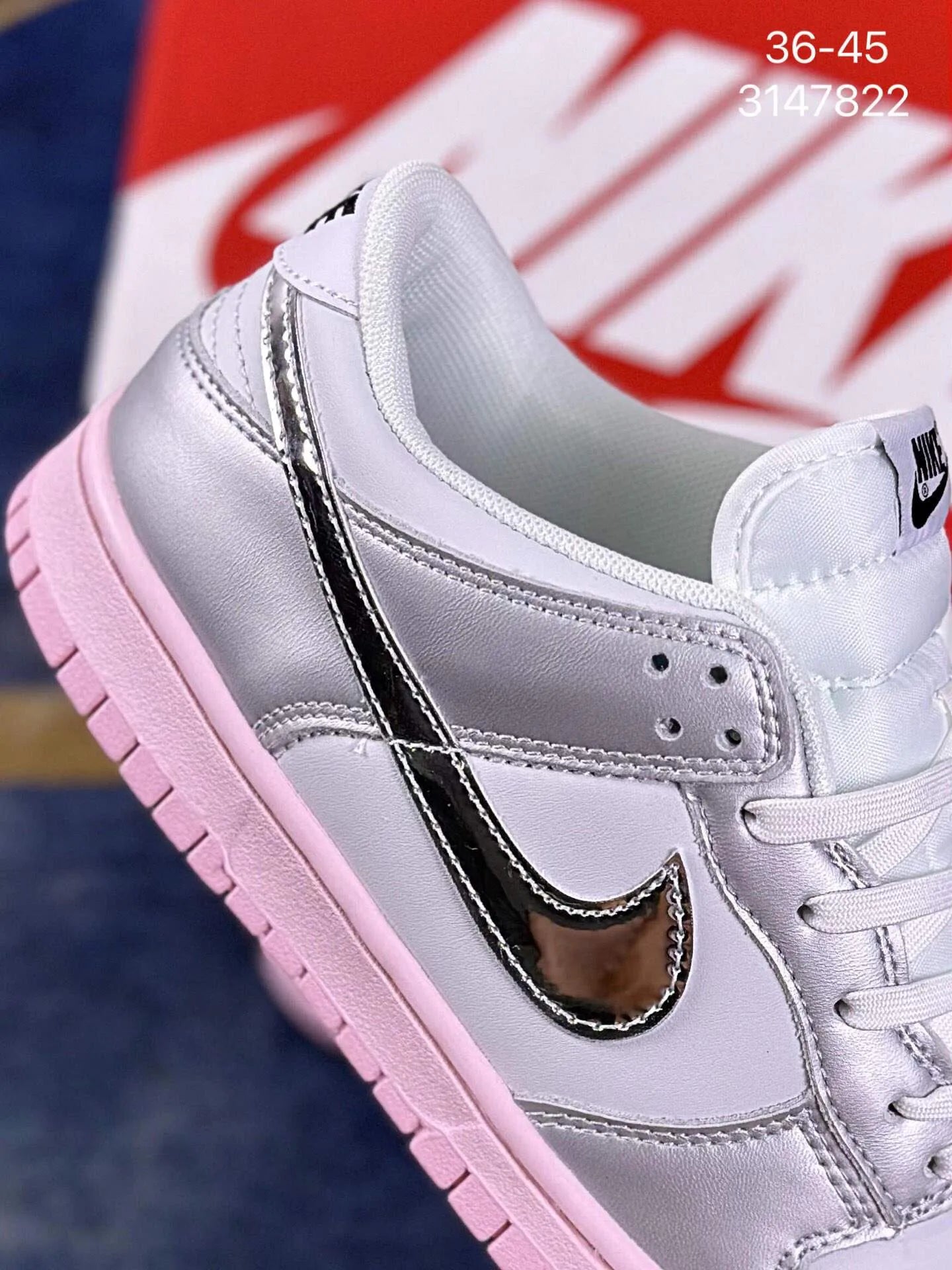 Edição ESPECIAL LANÇAMENTO Dunk Low LX Metallic Silver Pink