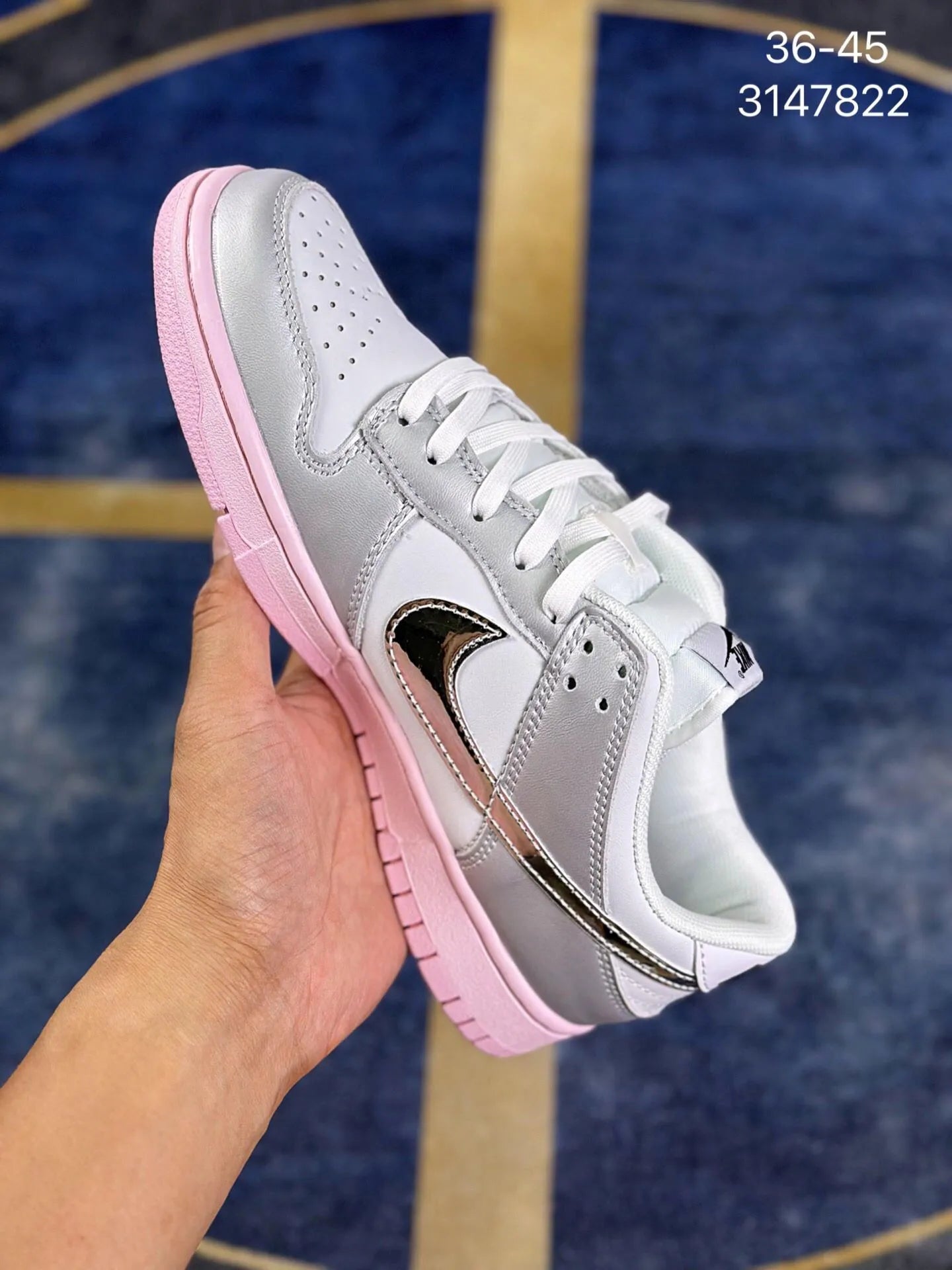 Edição ESPECIAL LANÇAMENTO Dunk Low LX Metallic Silver Pink